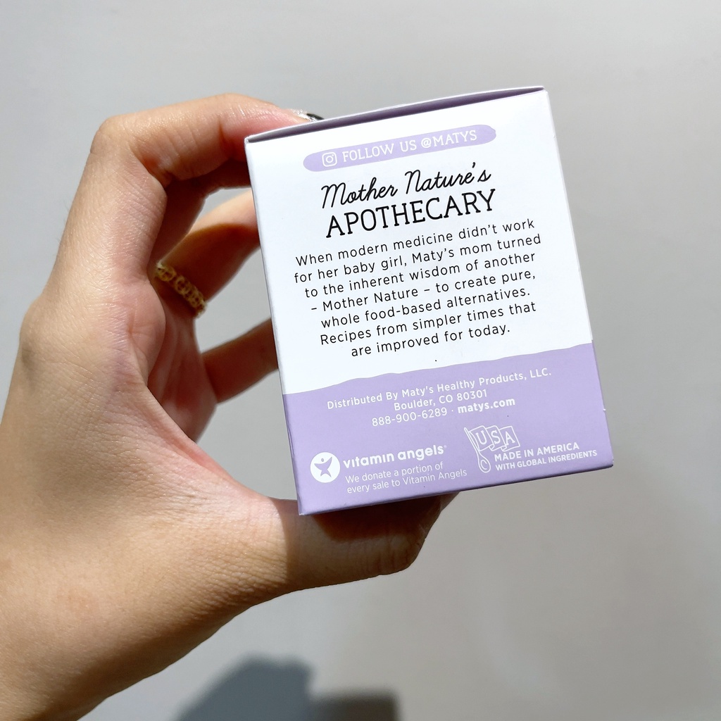 Dầu bôi ấm ngực giảm ho Maty's cho bé 3M+ Mỹ