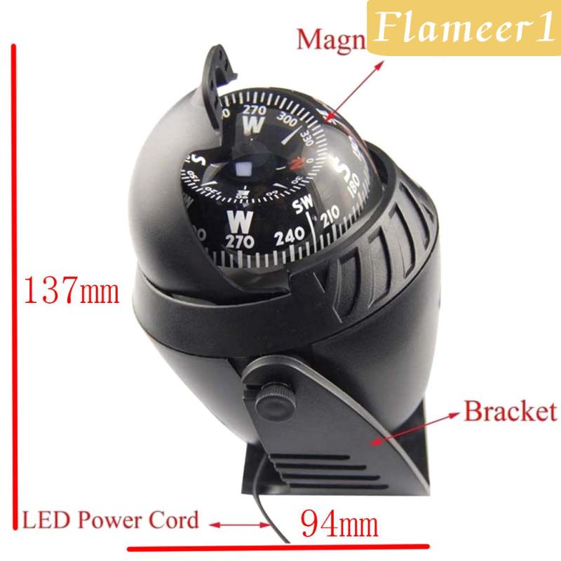 [Flameameer1] La Bàn Điện Tử Có Đèn LED Cho Tàu Thuyền / Xe Hơi / Xe Tải