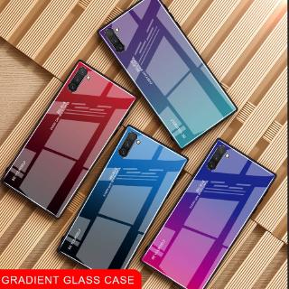 Samsung Galaxy Note10 Note10 Tempered Glass Case + Gradient Phone Case Samsung Note 9 8 10+ Case