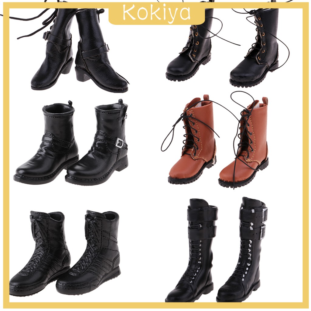 Giày bốt nam 12" tỉ lệ 1/6 độc đáo dành cho mô hình