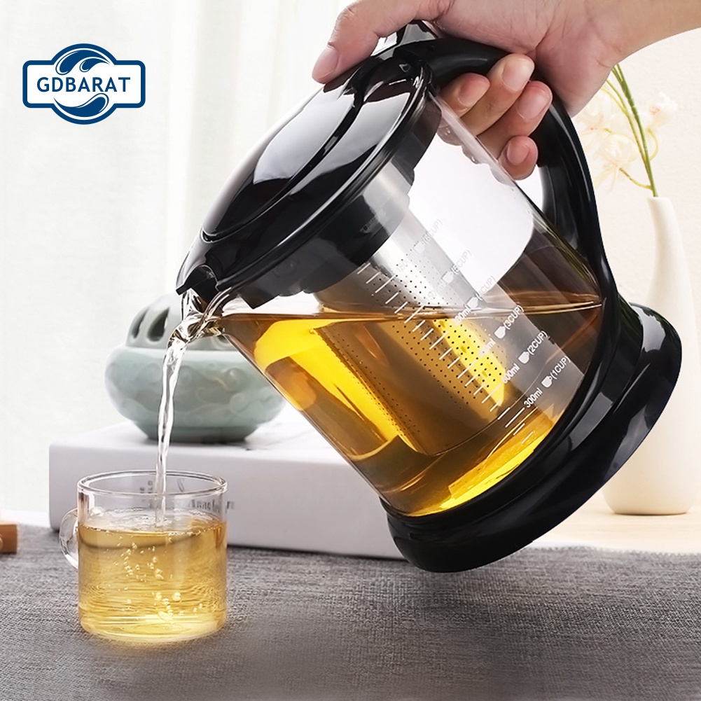 Ấm Trà Bằng Thủy Tinh Chịu Nhiệt 1000 / 1800ml