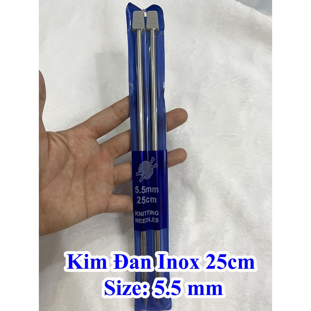 Kim đan inox 25cm 18k/ cặp