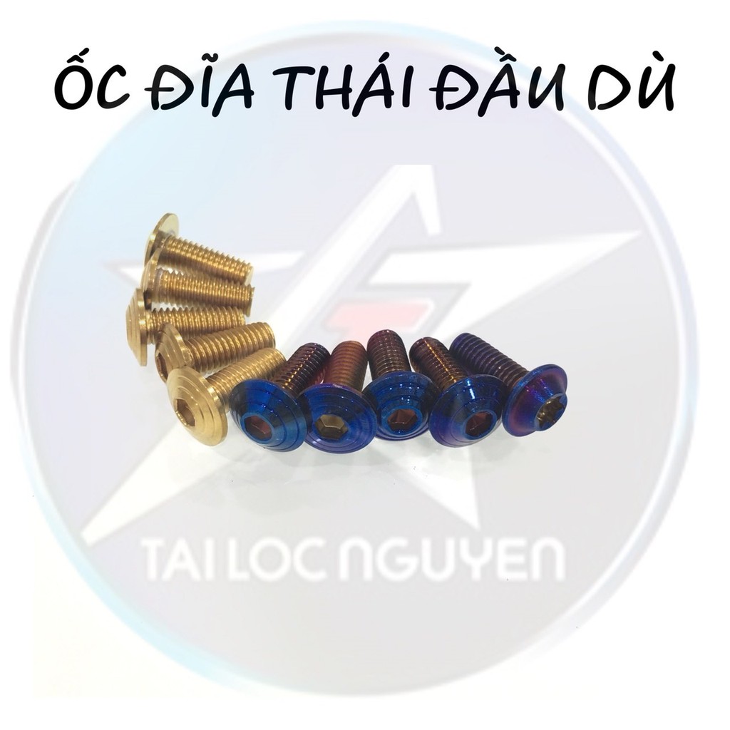 THANH LÝ - ỐC ĐĨA ĐẦU DÙ 2 VÒNG 8x20 THÁI HÀNG XỊN