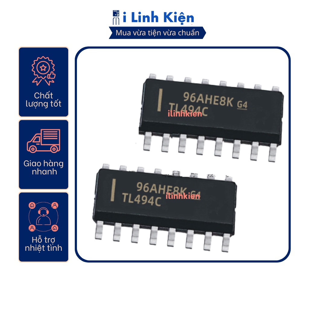 Ic chức năng TL494 TL494CDR SOP-16 chính hãng TI chất lượng cao