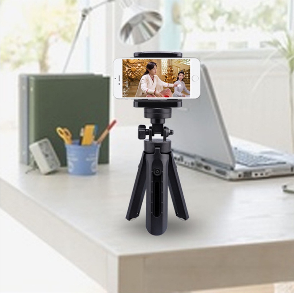 Gậy chụp ảnh 3 chân Tripod Support MT01, giá đỡ điện thoại, cây Livestream tự sướng mini xoay 360 độ