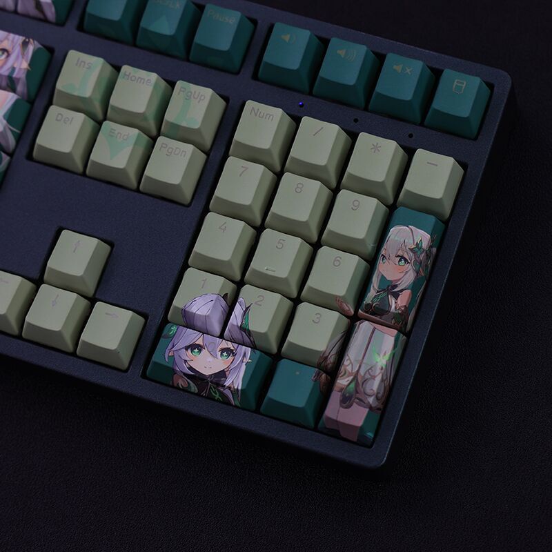 Nahida Keycaps Cherry Profile Genshin Impact Anime PBT Dye Sub Bàn phím cơ học Keycap