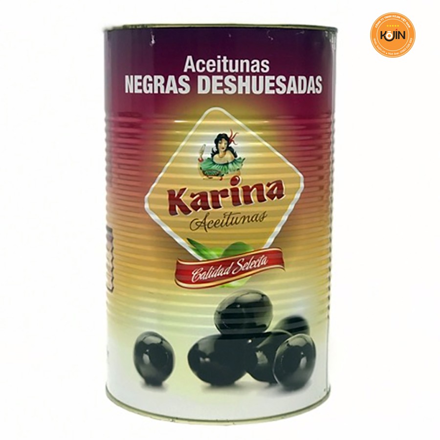 Quả Oliu Đen Nguyên Trái Hiệu Karina 4300gr - Nhập Khẩu Tây Ban Nha