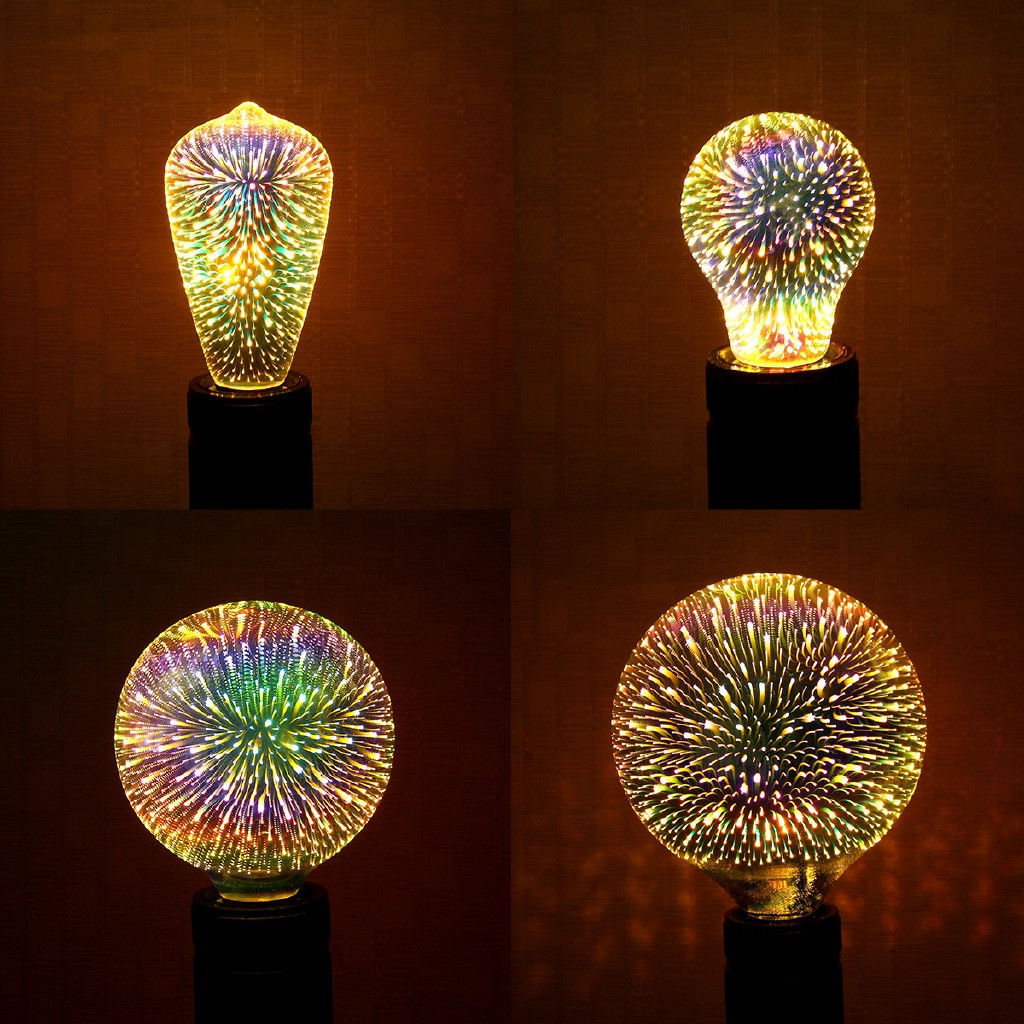 Bóng đèn LED đổi màu E27 6W trang trí giáng sinh