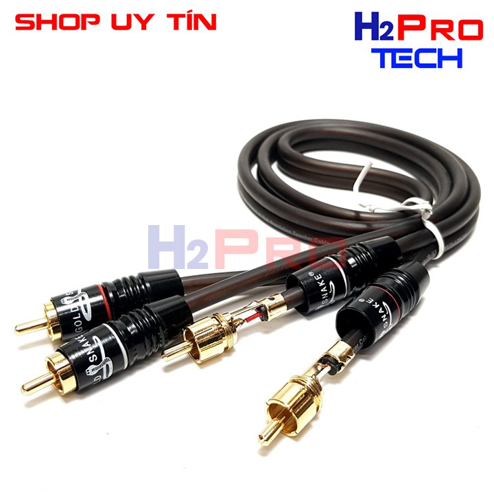 Dây AV đôi chống nhiễu Monster XP đầu AV hàn Gold snack cao cấp ( tự làm ) dài 1m, 2m, 3m, 5m
