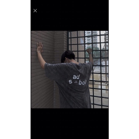 [RẺ VÔ ĐỊCH] Áo thun tay lỡ Unisex Sadboi loang hot hit, áo phông form rộng