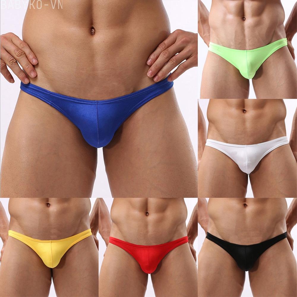 Beiefs Bikini G-String Ice Silk Jockstrap Mens Panties Seamless Underwear