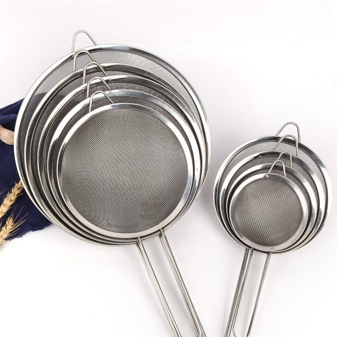 Lọc viền INOX Lọc Cháo, Bột, Cua Siêu Mịn Có Móc Treo Nhiều Kích Cỡ
