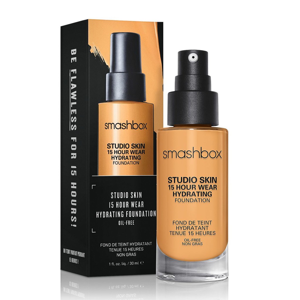 Smashbox - Kem nền che phủ hoàn hảo Smashbox Studio Skin 24 Hour Wear Hydrating Foundation 30ml