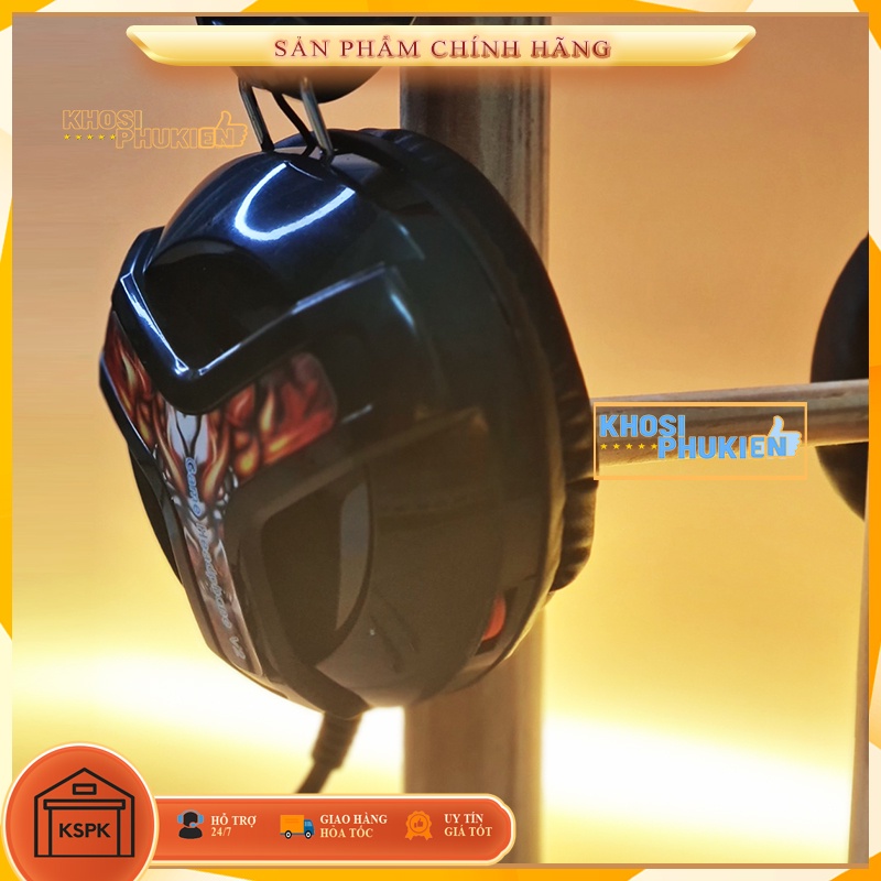 TAI NGHE CHỤP TAI CÓ DÂY KÈM MIC CHO MÁY TÍNH LAPTOP KSPK TNCTV2
