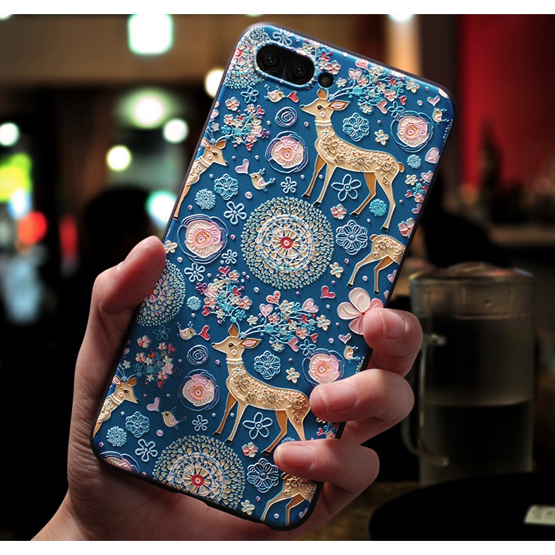 Ốp lưng iPhone 6 / 6s / 6Plus / 6sPlus / 7 / 7Plus / 8 / 8Plus / X / XS / XR / XS Max hoạ tiết con hươu - a01k