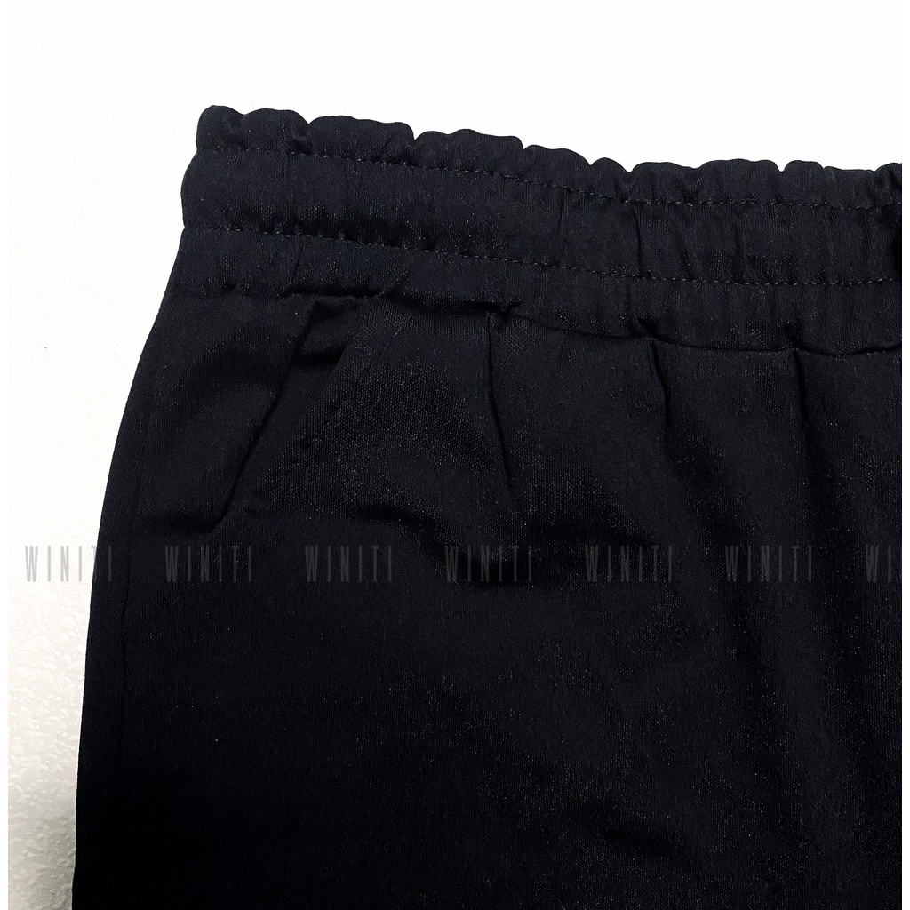 Quần jogger nam nữ - Quần dáng suông nam nữ unisex - Quần ống rộng chun rút gấu chất Umi phong cách Hàn Quốc Winiti