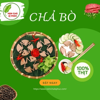 Chả Bò Bình Định - Thơm Ngon, Đậm Đà - 500 Gram - Nem Chả Lệ Phúc