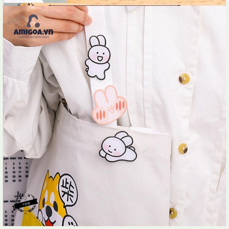 Ghim Cài Áo Bằng Acrylic Hình Thỏ Dễ Thương Dành Cho Bé