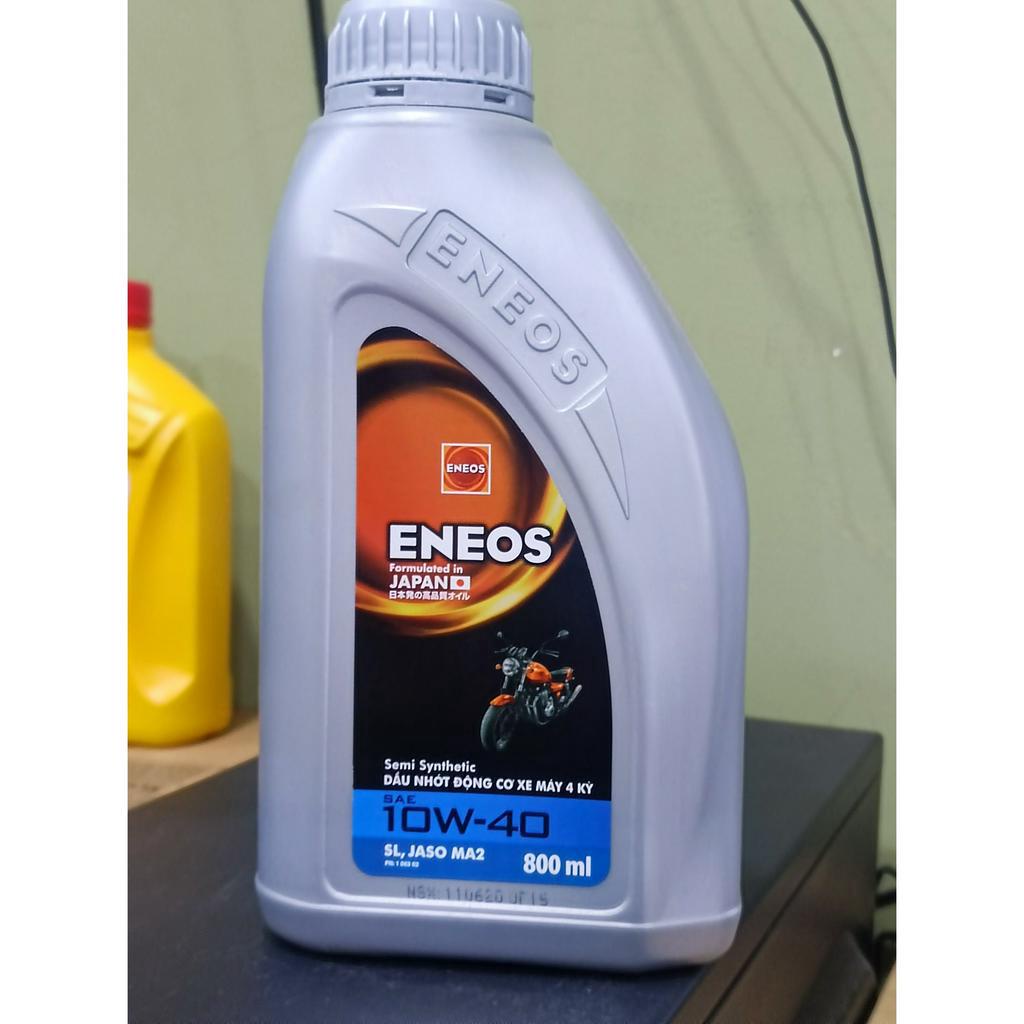 Dầu Nhớt Xe Số Xe Tay Côn Eneos Semi-Synthetic 10W40 800ml