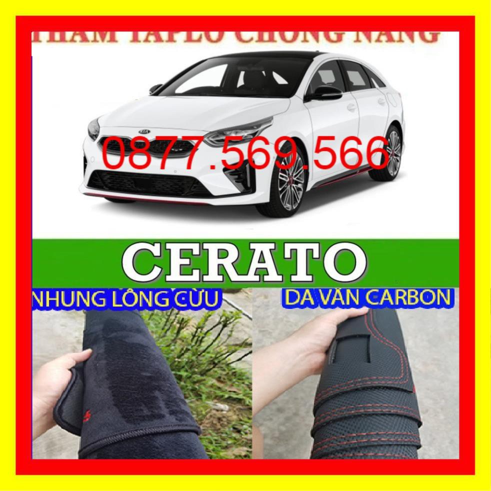 THẢM TAPLO KIA CERATO 2021-2015-2016-2017-2018-2019-2020-2021 DA VÂN CARBON-NHUNG LÔNG CỪU
