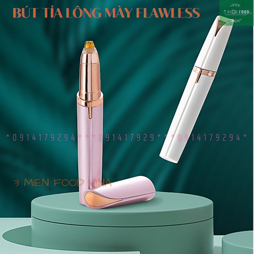 [HCM](Tặng Pin)Bút tỉa lông mày FlawLess nhỏ gọn,máy tỉa lông mày dùng pin và sạc điện tiện lợi di chuyển-3 miền food