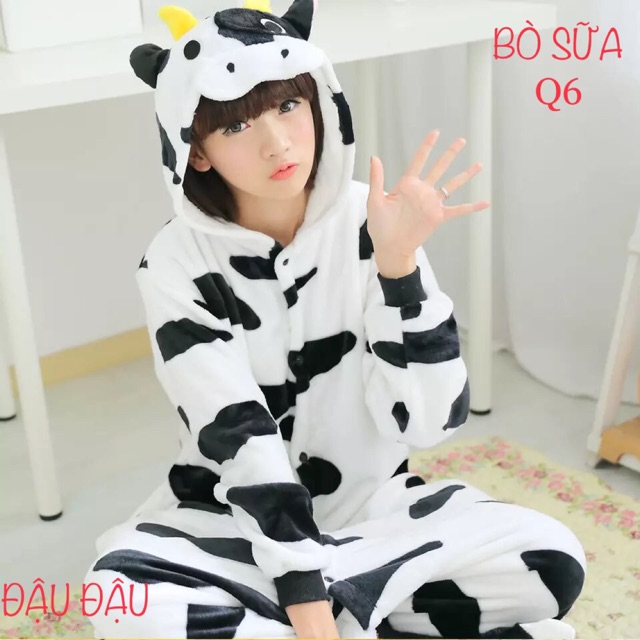 BỘ ĐỒ HÌNH THÚ BÒ SỮA