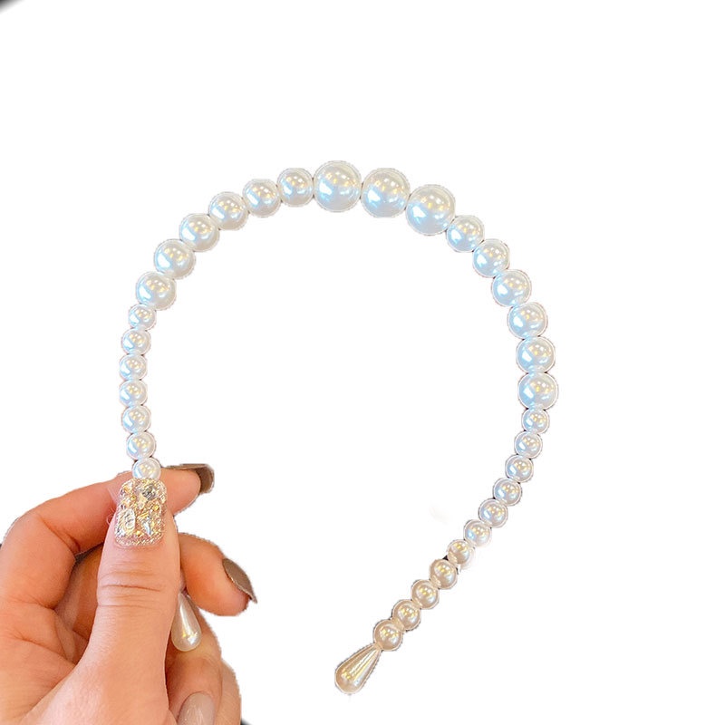 Băng Đô Đính Ngọc Trai Đơn Giản Phong Cách Hàn Quốc Cho Nữ