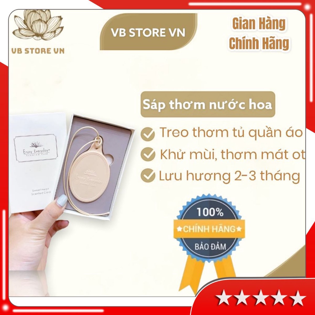 Sáp Thơm Enjoy Everyday Scented Card Treo Tủ Quần Áo, Oto