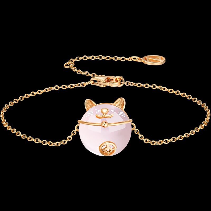 Vòng tay mèo may mắn dễ thương Vòng tay nữ thời trang hàn quốc Vòng tay dễ thương tính khí