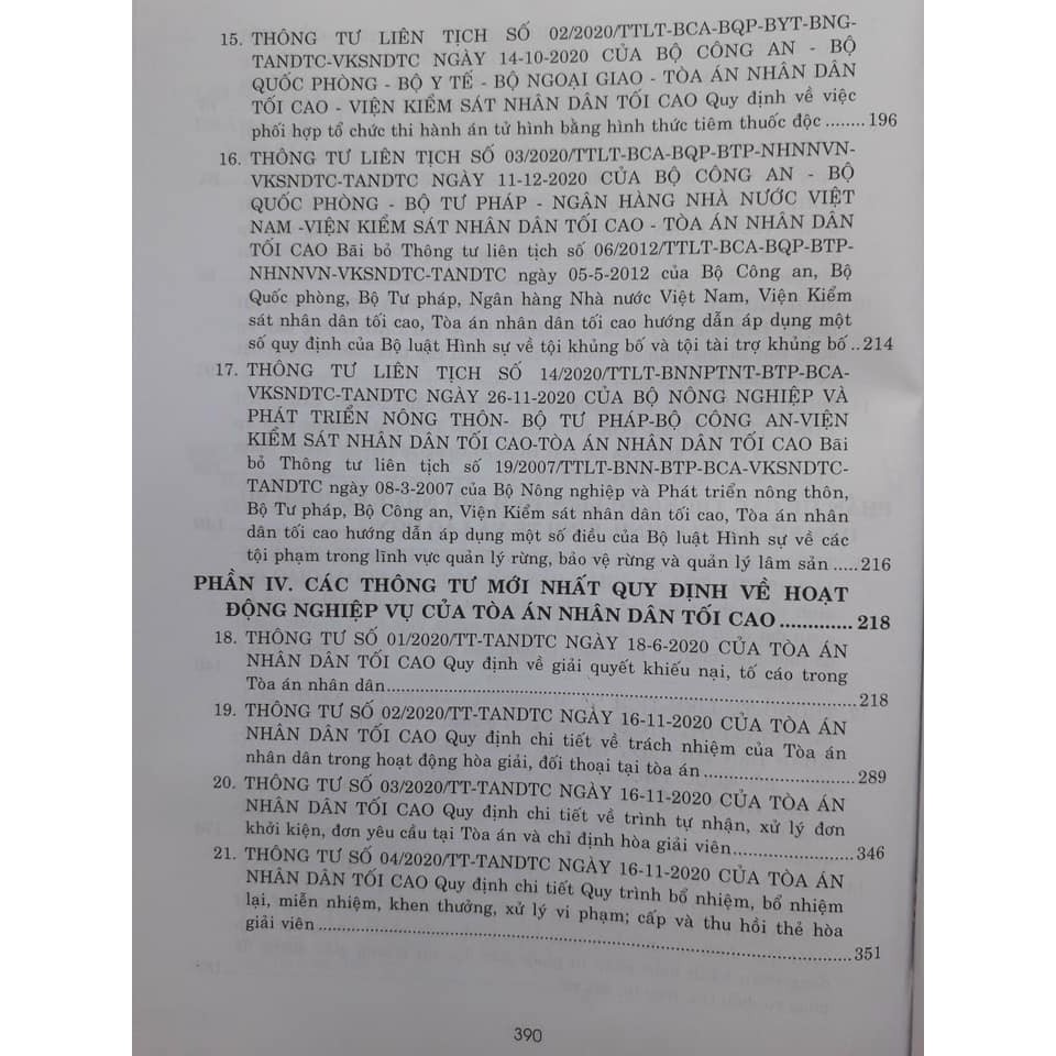 Sách - Các Thông tư liên tịch, Nghị quyết, Án lệ mới nhất của Hội đồng thẩm phán Tòa án nhân dân tối cao | BigBuy360 - bigbuy360.vn