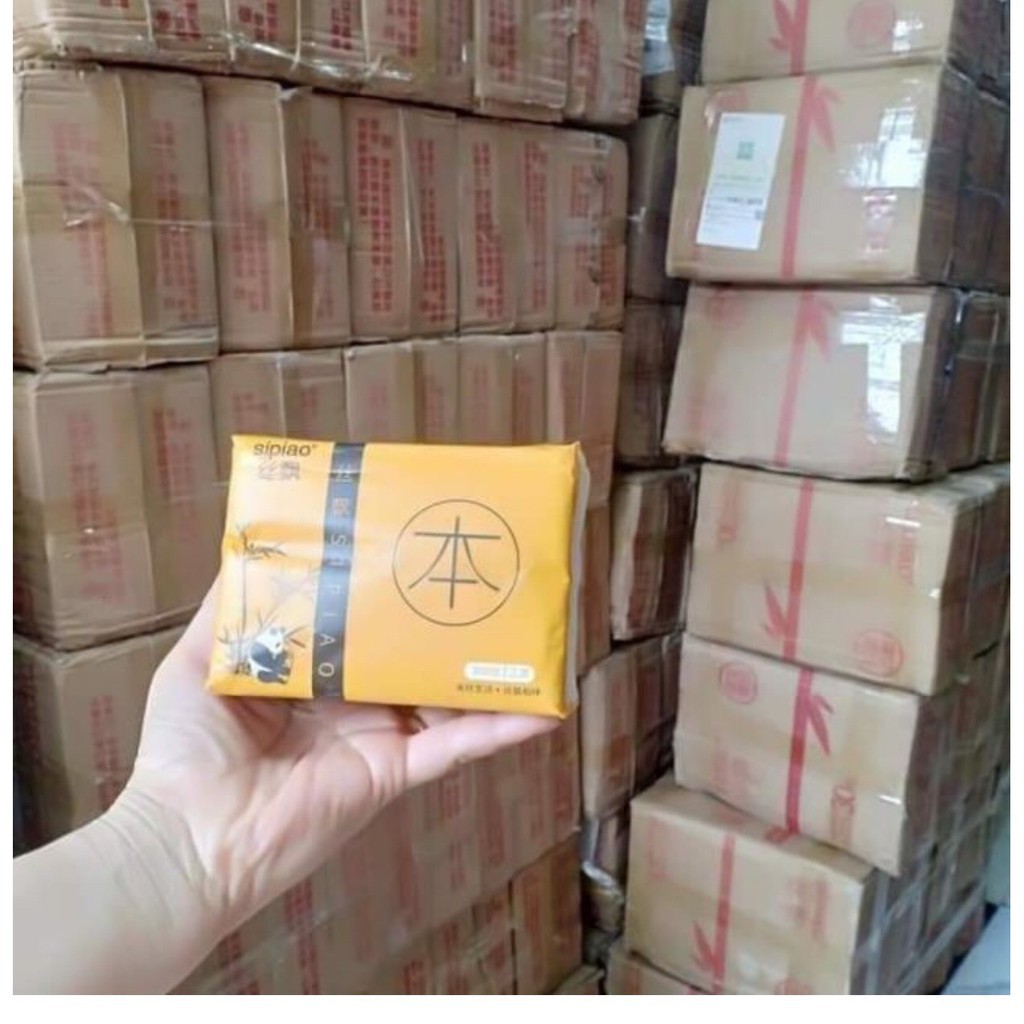 Giấy Ăn Gấu Trúc SIPIAO - FREE SHIP - Thùng 30 Gói 300 TỜ