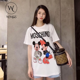 Áo thun Moschino catoon Cotton fom rộng oversize