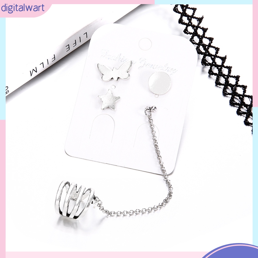 Set 4 khuyên tai phong cách Bohemian đơn giản cá tính dành cho nữ