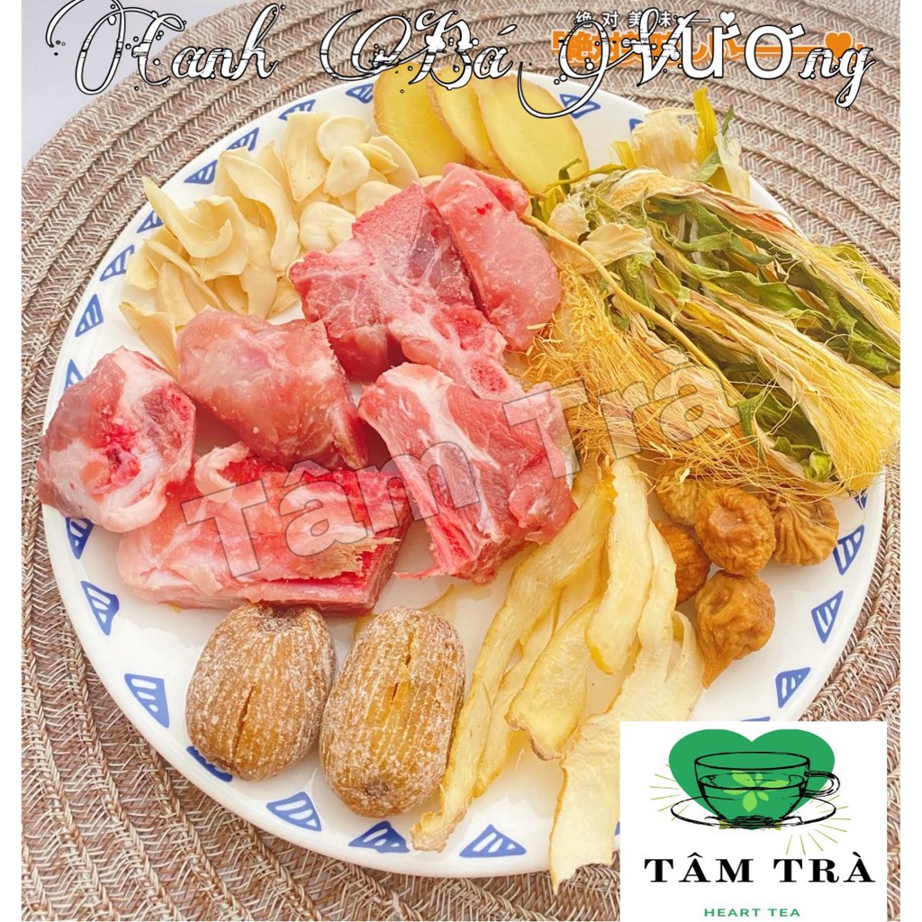 Canh Hoa Bá Vương - Canh Hoa Bá Vương Dừa Biển -Gói Canh Thảo Dược - Nguyên liệu hầm canh -Tâm Trà