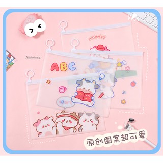 Ví Zip Bò Sữa Cute
