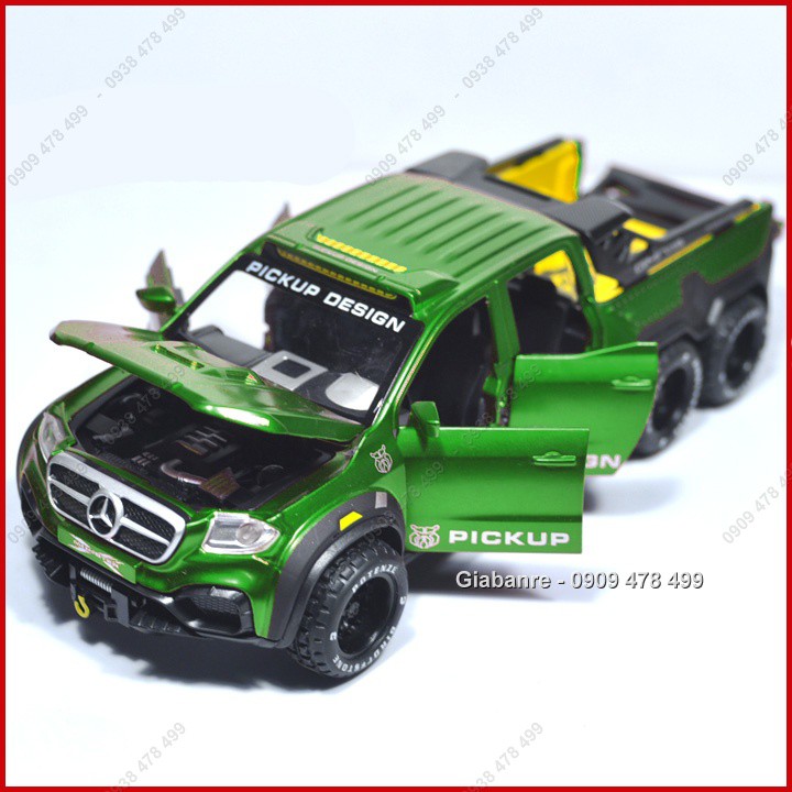 Mô Hình Kim Loại Xe Mercedes Bán Tải Klass 4 Cửa Pickup Design Tỉ Lệ 1:32 - 9808