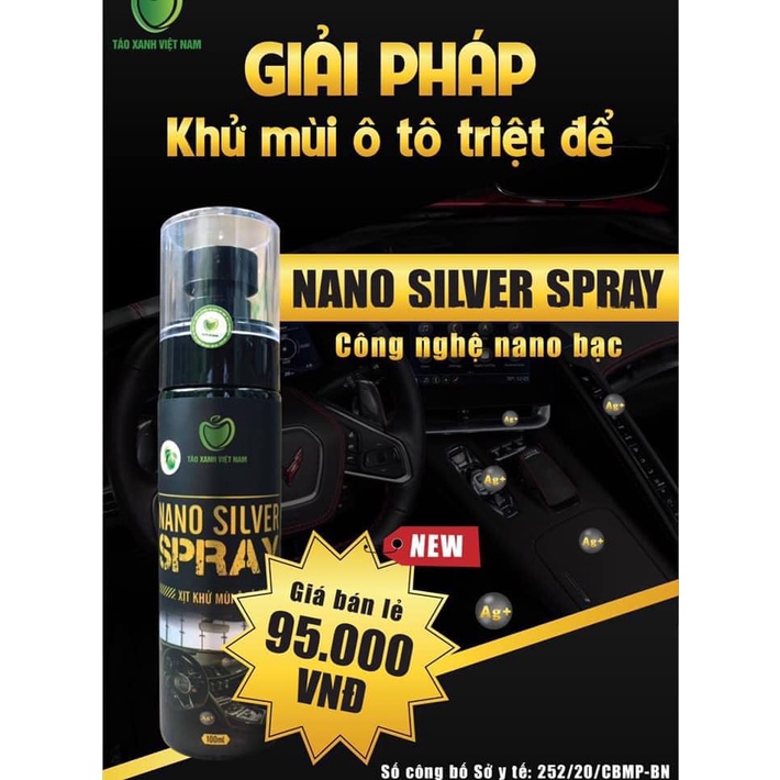 Xịt khử mùi đa năng Nano bạc