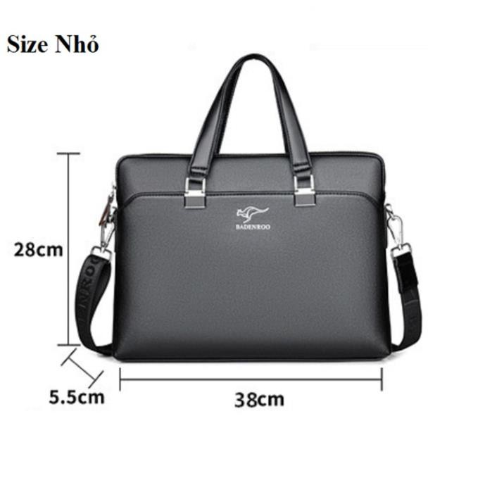 Túi xách nam nữ, túi xách công sở đựng laptop hàng Quảng Châu cao cấp BADENROO chống thấm nước T01