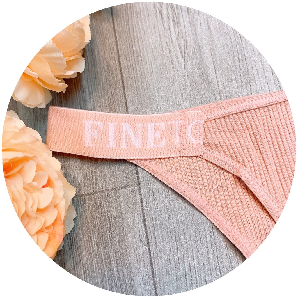 Quần lót nữ cotton gân, phối dây hông cá tính, thoáng mát Q16