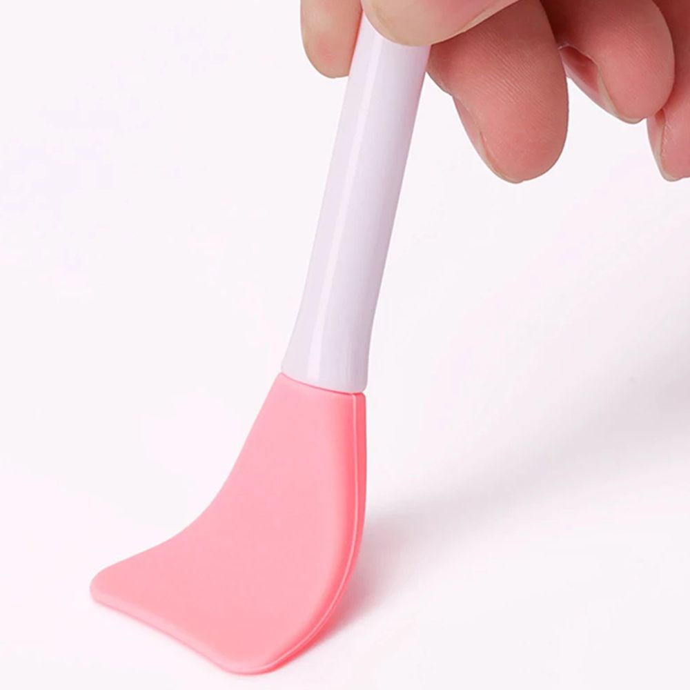 [Hàng mới về] Cọ trộn đắp mặt nạ bằng silicon hai đầu mềm mại chuyên nghiệp bảo vệ da mặt