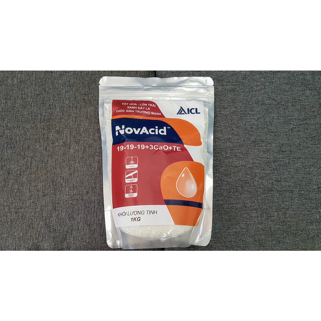 Phân Bón Hòa Tan Israel NovAcid 19-19-19+3CaO+TE.