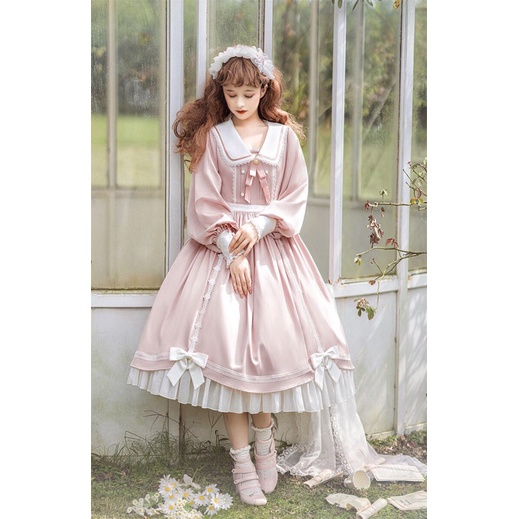 YAS0815-Váy Lolita cổ vuông tai thỏ moon love