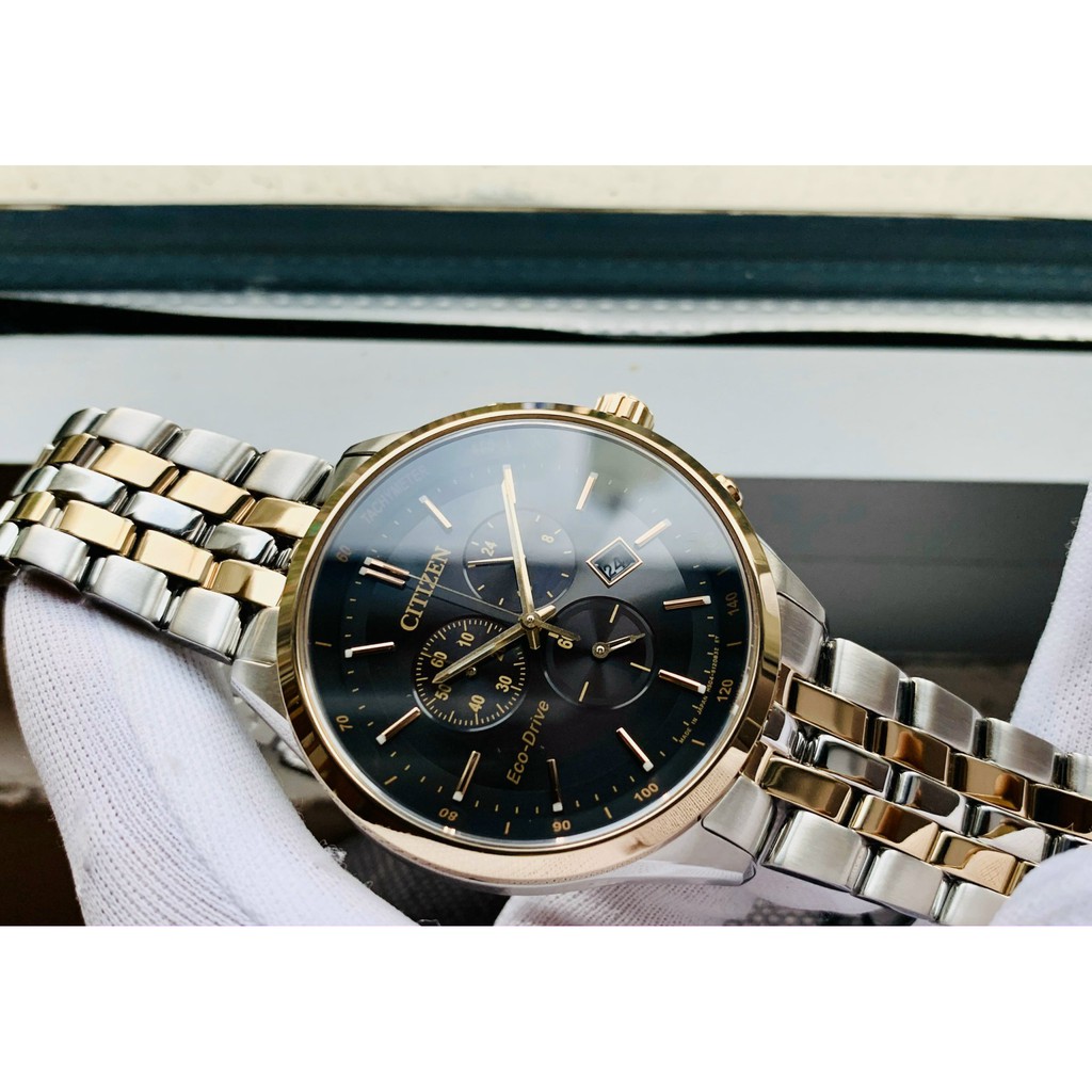 Đồng hồ nam chính hãng Citizen Eco-Drive -AT2146-54E - Made in Japan- Máy pin năng lượng ánh sáng - Kính Sapphire