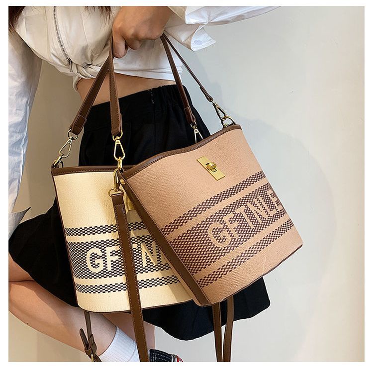 Túi Xách Canvas Sức Chứa Lớn Thời Trang Mùa Hè Dành Cho Nữ