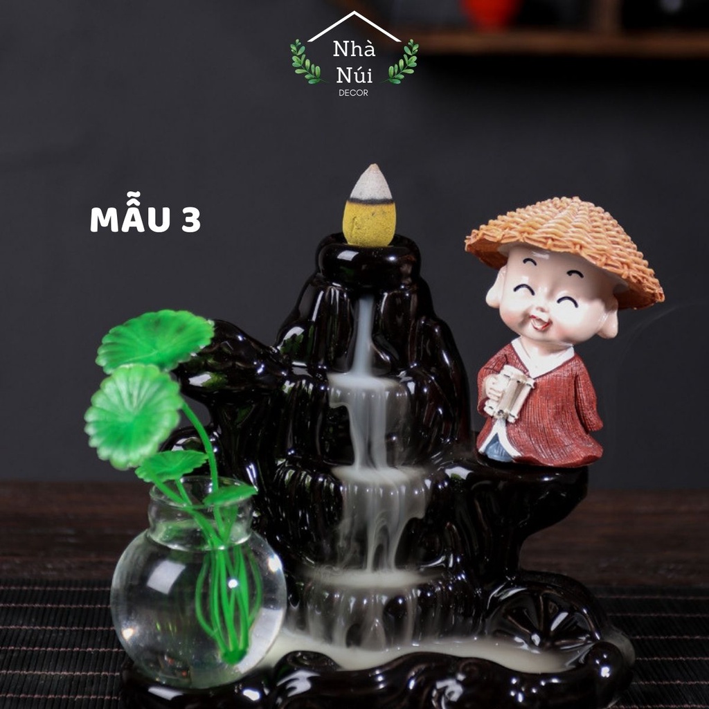 Thác khói trầm hương tự nhiên khói tỏa ngược tiểu cảnh thư giãn, khử khuẩn, giảm stress, an nhiên, trầm hương cao cấp T5