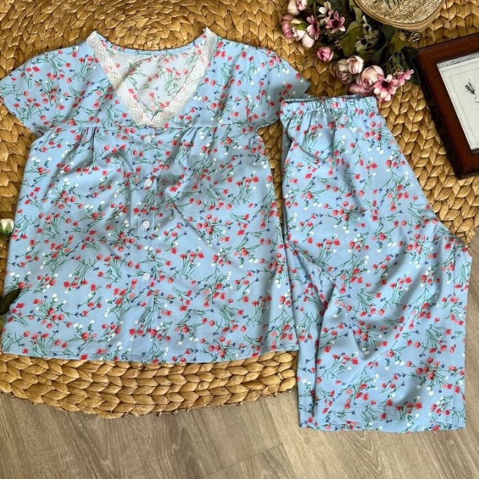 [MẪU MỚI]ĐỒ BỘ LỬNG PHỐI REN XINH XẮN(HÀNG SHOP TỰ THIẾT KẾ)
