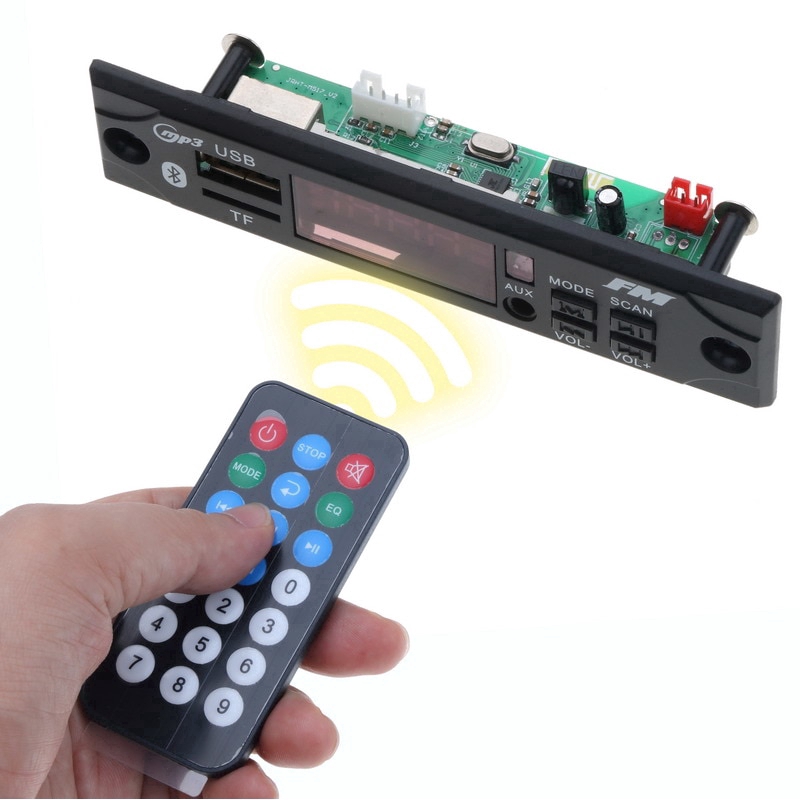 Bảng mạch giải mã MP3 12V kèm điều khiển từ xa cho xe hơi
