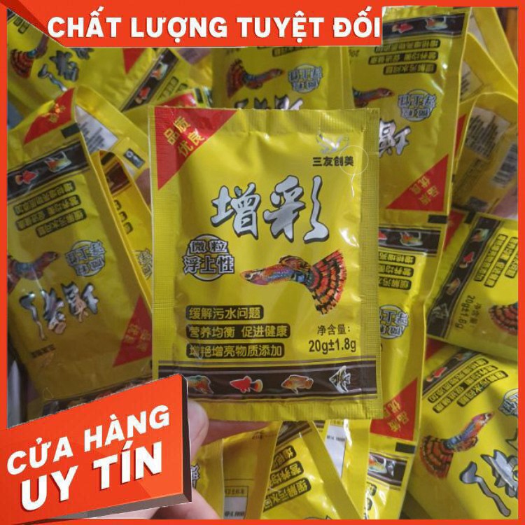 Thức ăn cho cá bảy màu, betta, bình tích, các loại cá nhỏ