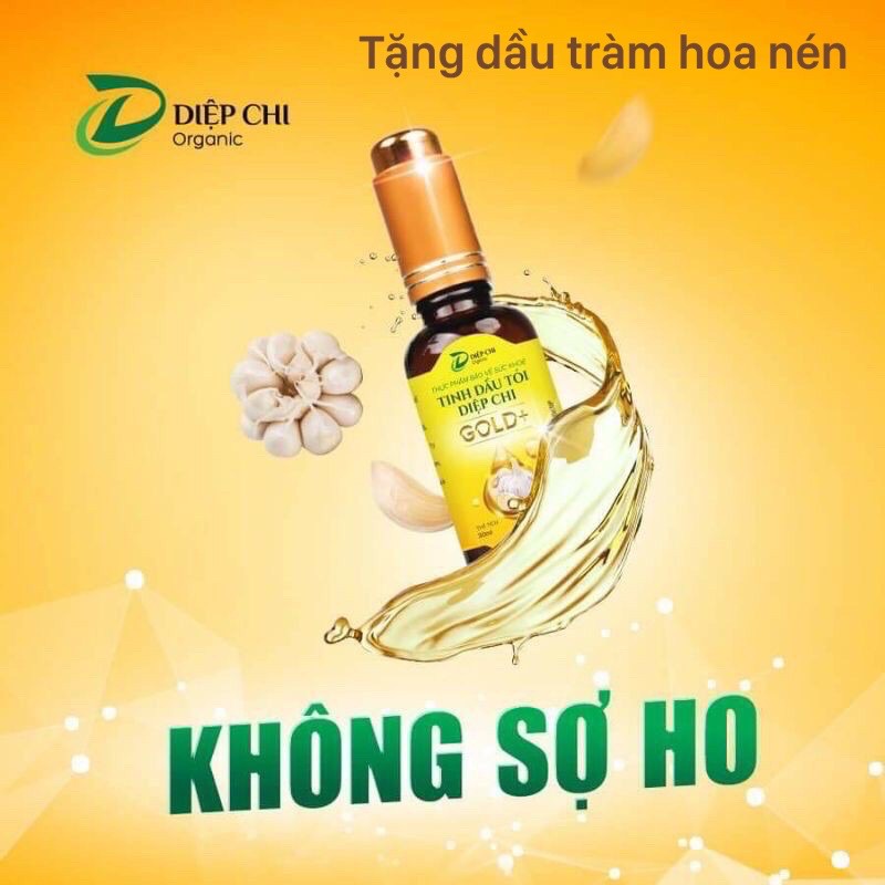 [🎁Dầu tràm]Dầu tỏi Diệp Chi Gold Plus Hết Ho😷,Hết Mũi🤧