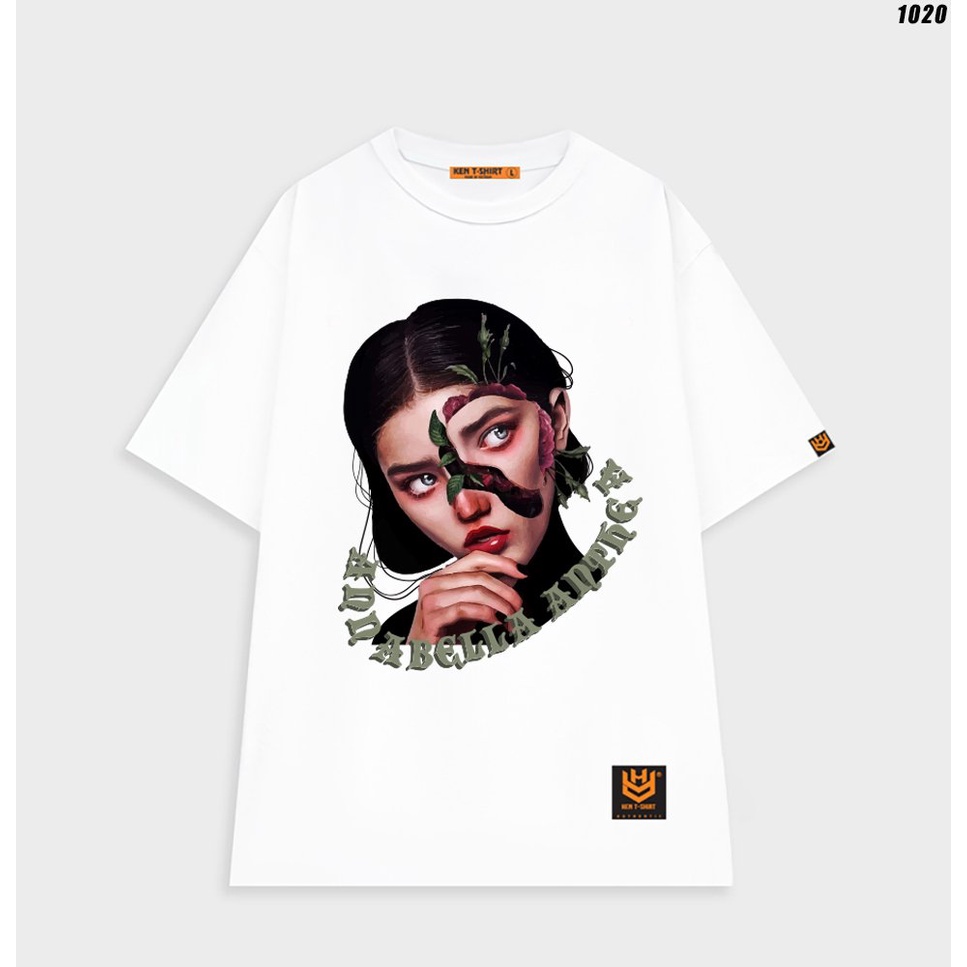 Áo phông nữ form rộng tay lỡ cotton 75 Cô gái 1020 HY KOREA